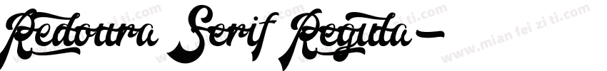 Redoura Serif Regula字体转换